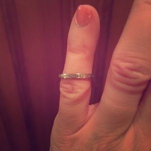 Vintage Belais 18k white gold ring.